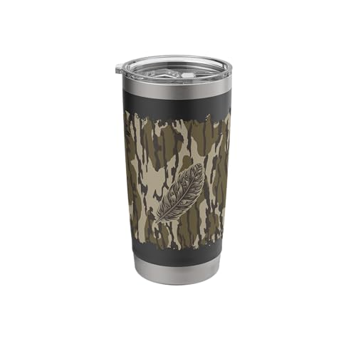 Turkey Feather Forest Camo Stainless Steel Tumbler