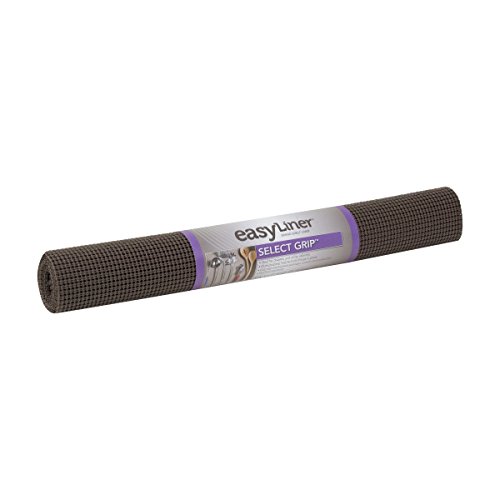 Duck Brand Select Grip EasyLiner Shelf and Drawer Liner, 20-Inch x 6-Feet, Non-Adhesive, Chocolate, 1142163