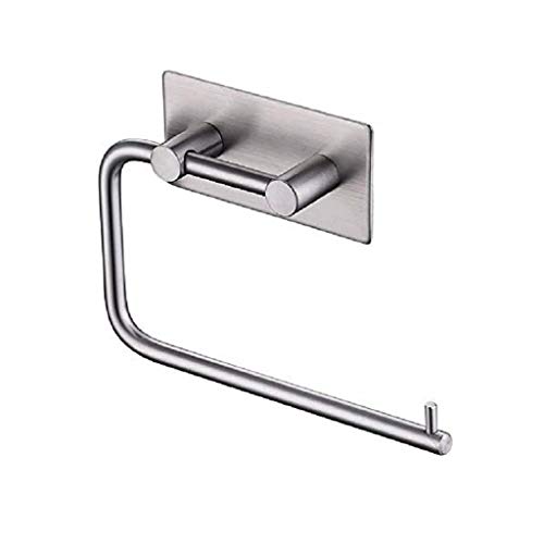 MQPALZKDe Pared Autoadhesivo Inodoro de Acero Inoxidable, Cuarto de baño del sostenedor del Tejido de Montaje en Pared de Acero Inoxidable