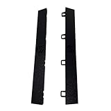 Snipers Edge Hockey Slick Tiles Edging – Two 12″ Transition Pieces for Dryland Hockey Floor Tiles, Clips Into Slick Tiles to Finish Training Area – Made in USA