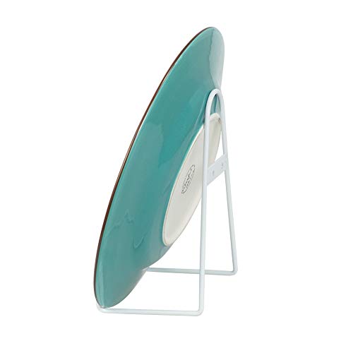 Support mural en métal blanc pour plaque murale de 8 pouces - 8