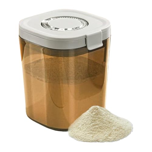 Biniveil Dispensador De Fórmula - Caja Almacenamiento Polvos Con Cuchara - Dispensador Polvos Antifugas Con Cuchara Para Camping, Hogar, Cocina