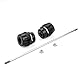 ZEXDDI Motorrad Front Gabel Schieber Radrahmen Schieber Crash Protector kompatibel mit CFMOTO 450MT MT450 CF Moto 450 MT 2024 2025 Achs Schieber Crash Pads CF MT 450 (Schwarz)