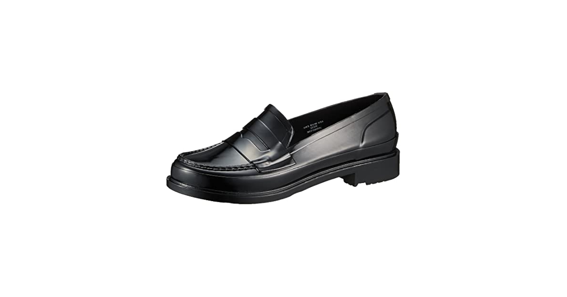 靴 HUNTER ORIGINAL PENNY LOAFER Hunter Loafer Women's 9 Black Penny Slip-On Shoes Rubber