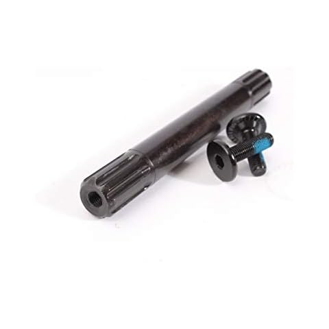KHE BMX Kurbel Achse CrMo 19mm 8T 150mm lang nur 282g inkl. 2 Achsschrauben Cover