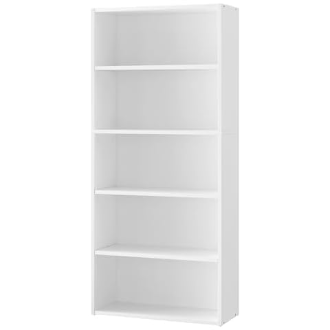 VASAGLE 5-Tier Cloud White Bookshelf Cover