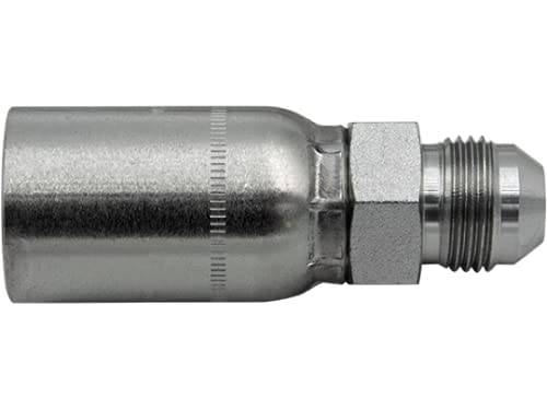 Image of MJ-20-20 | 1-1 /4 inch Hose x 1-1 /4 inch JIC 37 Male Hydraulic Hose End Crimp Fitting