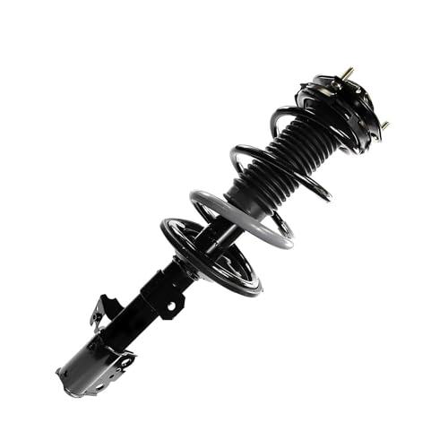 Image of Detroit Axle - AWD Front 4pc Struts Kit for 01-03 Toyota Highlander, 2 Struts & Coil Spring 2 Outer Tie Rod Ends 2001 2002 2003 Replacement