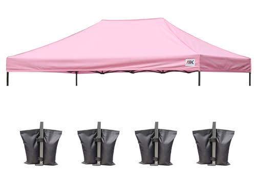 Image of ABCCANOPY Replacement Canopy Top for Pop Up Canopy Tent 10x15 Pink