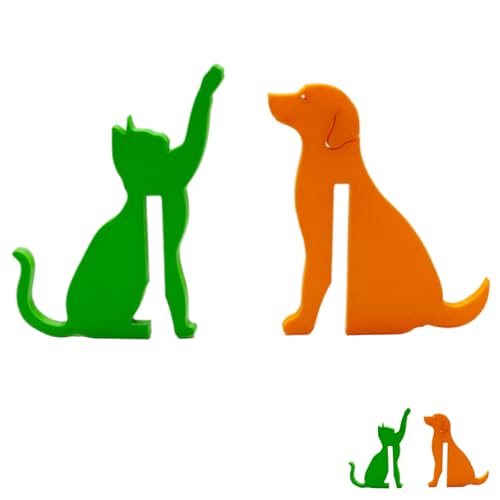 YcaeyLnaR Perchero de puerta de vidrio para baño en forma de gato y perro, 2 unidades de instalación con clip, adecuado para colgar albornoces, pijamas y toallas, adecuado para viajes (8 mm)