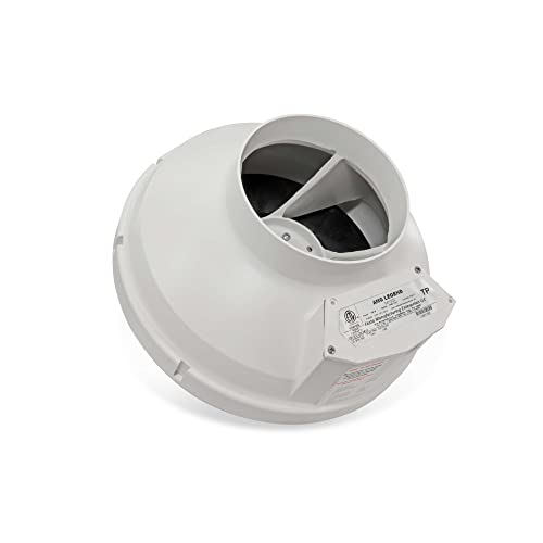 Festa Radon Amg Legend Radon Fan - Quiet And Energy Efficient 345 Cfm Radon Mitigation System Inline Fan - 6" Electric Waterproof Inline Duct Fan - Made With Sturdy Glass Reinforced Poly-Resin – White #TOP2