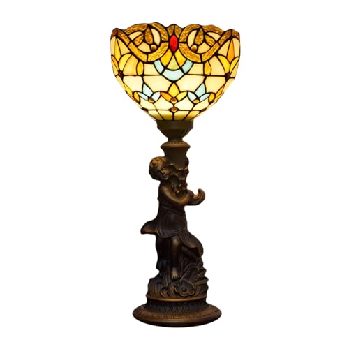 Lampe de table chaude atmosphère vintage baroque pour coin lecture