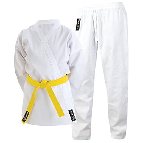 Cimac Karate Gi Adult Kids White Student Uniform 7oz Suit 100 110 120 130 140 150 160 170 180 190 200 Cover