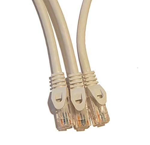 Pack de 3 cables ethernet Cat6 de 1 pie color blanco miniatura 1