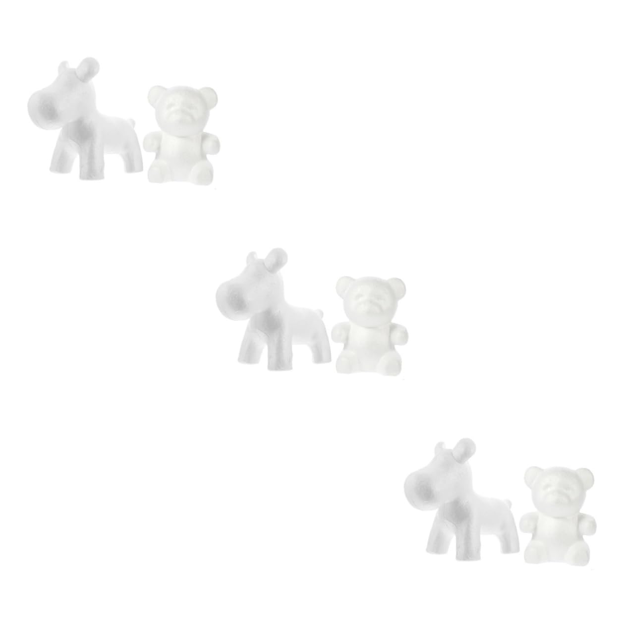 Ornements de bureau mousse en forme de chiens légers et faciles à décorer