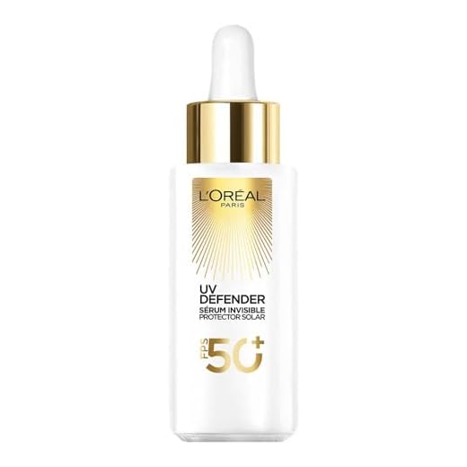 L'Oréal Paris Sérum Protector Solar Invisible FPS 50+ anti-manchas y lineas de expresión, 30ml