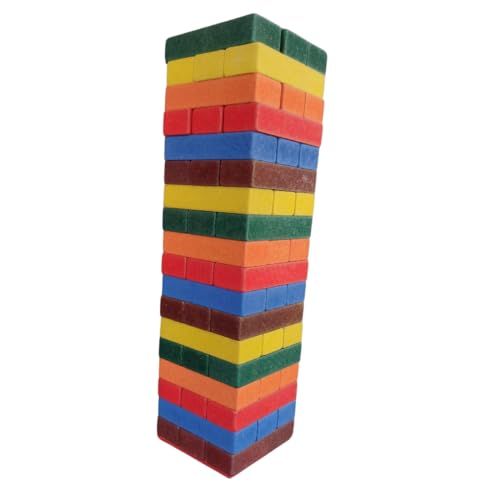 Caiu Perdeu Colorido Jogo Torre Equilíbrio Torre Desafio Terremoto Clássico Madeira MDF