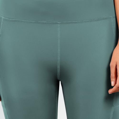 Image of NINQ high Waist Women Gym Compression Pants for Workout with Pocket, Yoga & Exercise, Active Wear Legging Sports Tights Trousers with Comfortable Fit for Running, Jogging & Training