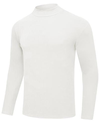 Men's Casual Slim Fit Half Turtleneck Shirts Basic Long Sleeve Undershirt Top Knitted Pullover2
