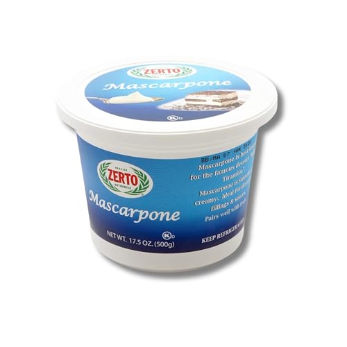 Zerto Mascarpone Cheese 17.6 oz (500 g) Authentic Italian-St...
