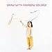 Sarah's Silks Rainbow Streamer - 8' Long Twirling Ribbon Wand for Kids | Montessori and Waldorf Toys