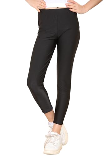 Loxdonz Girls Athletic Leggings Kids Dance Workout Running Yoga Pants Ballet Gymnastics Tights