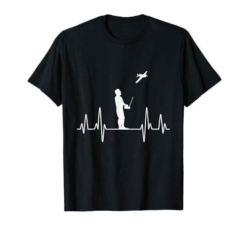 RC Model Plane Heartbeat Modelflight RC Plane T-Shirt