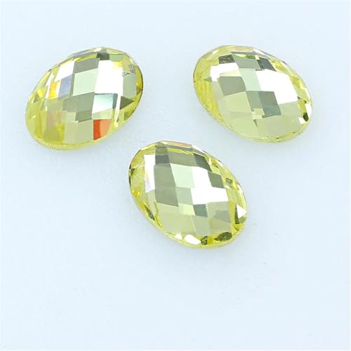 Strass ovales en verre dos plat de qualité supérieure pour finitions de vêtements