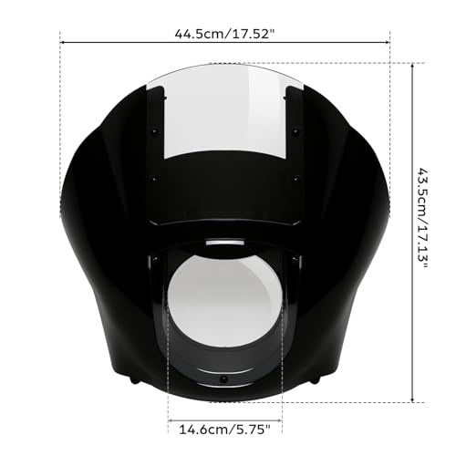 Image of TCMT Quarter Fairing Kit Fits For Harley 1988-later XL 1986-1994 FXR 1995-2005 Dyna Models