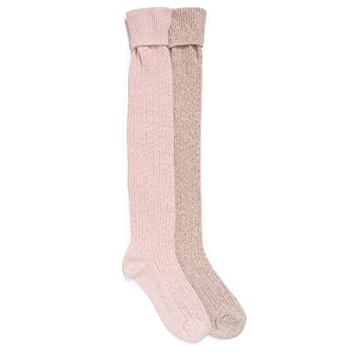 MUK LUKS Women's Marled Over The Knee Sock (2 Pair Pack)