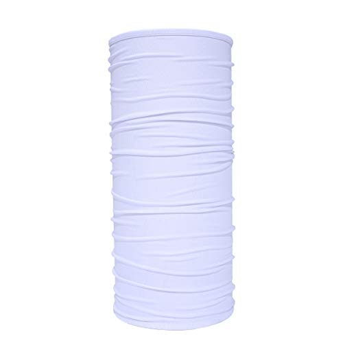 Ecyc Elastic Breathable Neck Gaiter Tube Scarf Half Face Guard Motorcycle Bicycle Balaclava Headwear Pirate Hats,White #TOP29