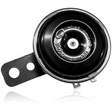 Motorcycle Electric Horn, 12V 1.5A 105db Waterproof Round Loud Horn Speaker, Universal Small Air Horn Electric Loud Speaker for Motorcycle Scooter Dirt Bike ATV UTV