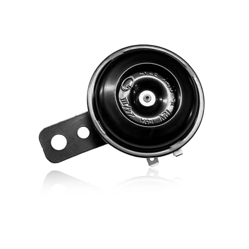 NYTKL Motorcycle Electric Horn, 12V 1.5A 105db Waterproof Round Loud Horn Speaker, Universal Small