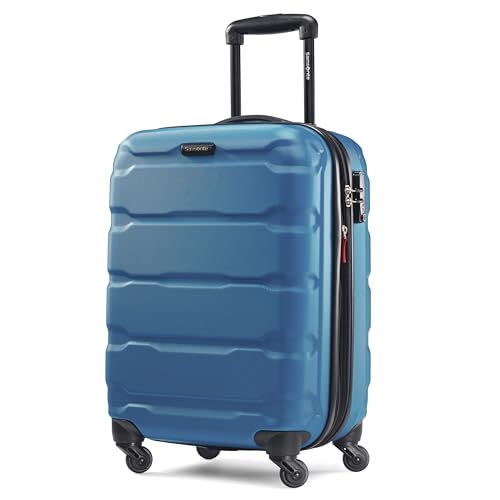 Image of Samsonite Omni Pc Hardside Expandable Luggage with Spinner Wheels, Adriatic Blue, 2-Piece Set (20 /28), Omni Pc Hardside Expandable Luggage With Spinner Wheels
