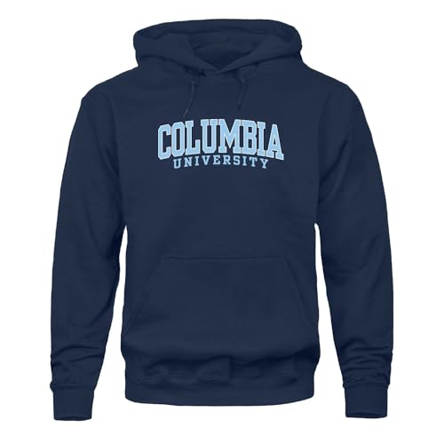 Barnesmith Columbia University Lions Adult Unisex Hooded Sweatshirt Classic Navy X-Large