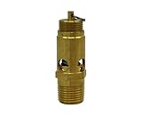 Kingston 1/2” NPT Brass Soft Seat Industrial Pressure Relief Valve, Made In The USA. (180 PSI / 404 SCFM)