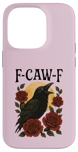 Funny Crow Meme Caw D fB[X X}zP[X iPhone 14 Pro p