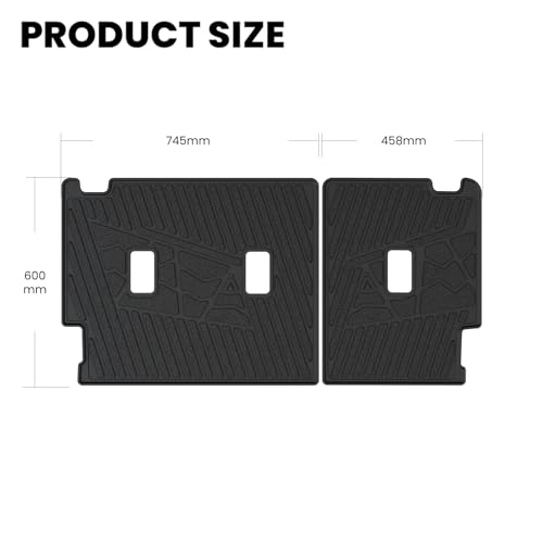Image of LASFIT Rear Back Seat Cover for Ford Bronco 4-Door 2021-2026 Backrest Mats | All Weather Waterproof Protector Split-Seat Design Seat Back Liner Non-Slip Easy Clean, Not Fit Bronco Sport or 2 Door