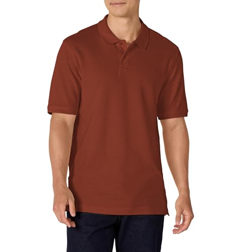Image of Amazon Essentials Men's Regular-Fit Short Sleeve Cotton Pique Polo Shirt (Available in Big & Tall)