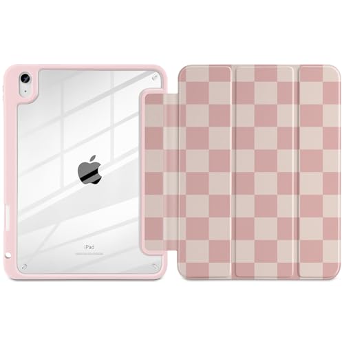 Loyrina Case for iPad (A16) 11th Generation 11 inch 2025 /iPad 10th Gen 10.9 2022 - Aesthetic Cute Preppy Design Trifold Cover with Soft TPU Bumper Clear Back Auto Sleep/Wake, Lattice by Loyrina - Used condition - Image 2