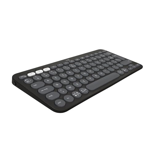 Logitech Pebble Keys 2 K380s clavier sans fil Bluetooth multidispositif, raccourcis personnalisables, fin et portable, Easy-Switch pour Windows, macOS, iPadOS,...