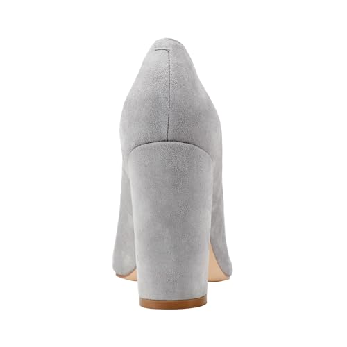 Marc Fisher LTD Women's Abilene Pump, Light Grey Suede 050, 63