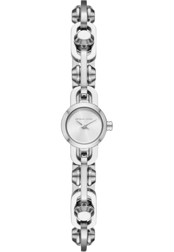 Michael Kors Reloj analógico de cuarzo para mujer, talla única, plata 32029424, talla única
