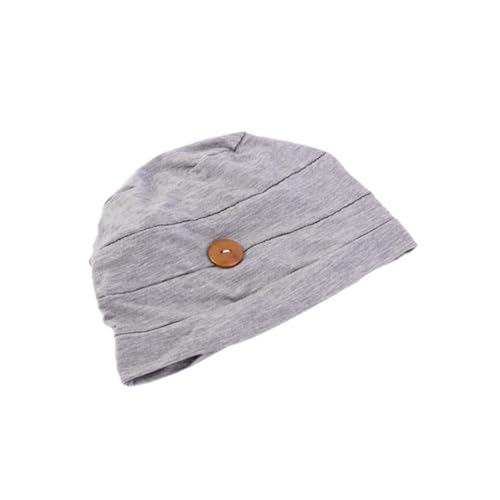 Housoutil Gorro Oncologico de Algodón Modal para Mujer, Pañuelo Ajustado para Quimioterapia Botón, Uso para Dormir o Turbante