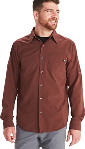 Image of Marmot Men's Aerobora Long Sleeve Button Down Shirt