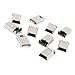 uxcell 10 Pcs Mini USB Type B Male Socket 5-Pin 180 Degree SMT Solder Jack Connector Adapter
