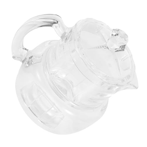 HEALLILY Honey Container Handle Plastic Syrup Dispenser Honey Jar for Bakery Unique Design Easy to Use