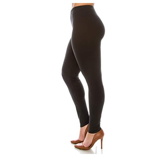 Eevee Women's Basic Comfort Stretch Soft Solid Leggings BAT#1 (Black, One Size)