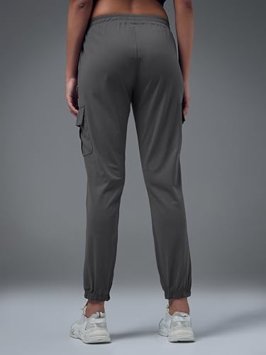 Image of Women's Polyester Regular Fit 4 Pocket Solid Cargo with SPF50+, 2 Way Stretch, UV Protection for Activewear, Regular Use