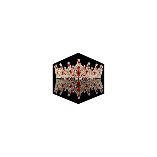 Image of Fesciory Birthday Crown for Women, Gold Plated Crystal Tiara with Sash | Sparkling Princess Queen Tiara, Adult Fit, Birthday, Wedding, Prom, Coming of Age Gifts & Halloween Costume Accessories